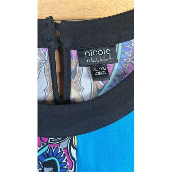 Nicole by Nicole Miller Sleeveless Halter Like Top MCM Vibes in XL - Picture 8 of 11